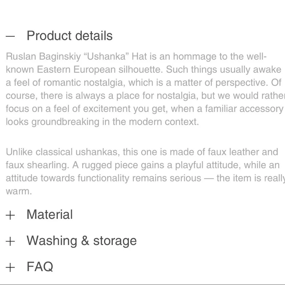 NEW Ruslan Baginskiy Ushanka Hat